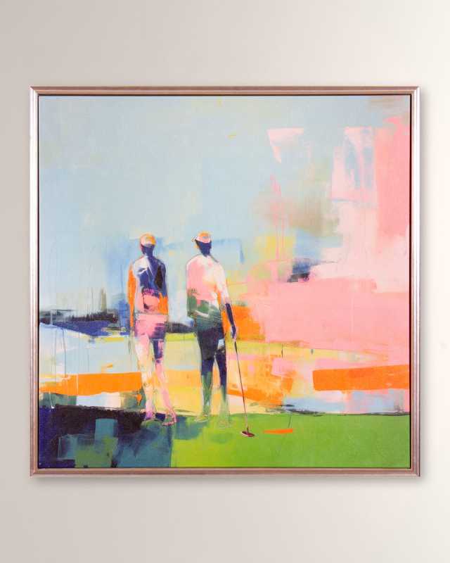"Golf Players I" Framed Giclee